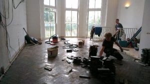 Filling in the parquet space